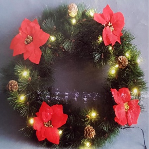 Artificial Christmas Door Wreath