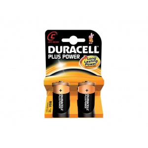 Duracell MN1400B2 Duracell Plus Power Battery Alkaline C 1.5V (2 Pack)