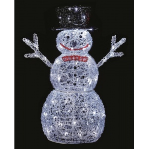 Premier LV093168 76cm Snowman with 88 White LEDs