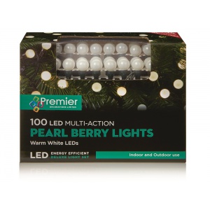 Premier 100 Multi Action Pearl LED Lights Warm White