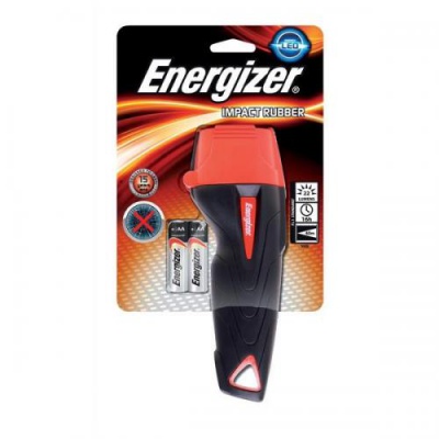 Energizer 632629 Impact Rubber Torch (2xAA Batteries)