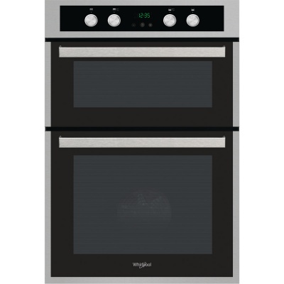 Whirlpool AKL309IX Built-In Double Oven in Inox and Black