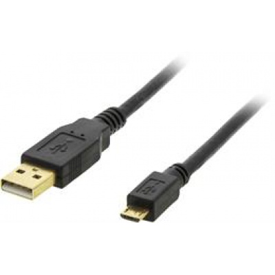 Deltaco MICRO101 USB 2.0 Cable Type A - Type Micro B 