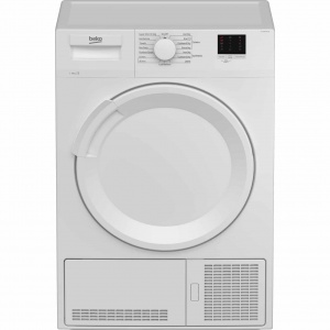 Beko DTLCE80051W Free Standing 8kg Condenser Tumble Dryer | White