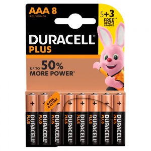 Duracell Plus AAA Alkaline Batteries 1.5V LR03 