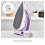 Morphy Richards 302000 Steam Iron Ceramic Turbo Glide Soleplate White/Purple