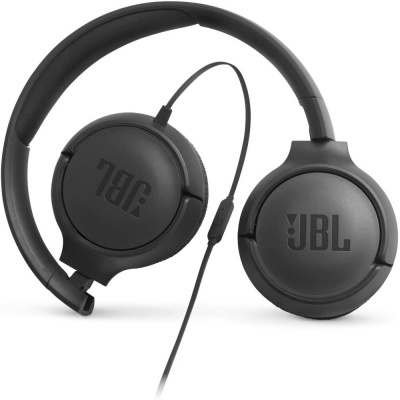 JBL Tune JBLT500BLK Black Wired Headphones 