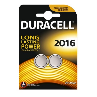 Duracell DL/CR2016 Lithium Batteries Pack of 2
