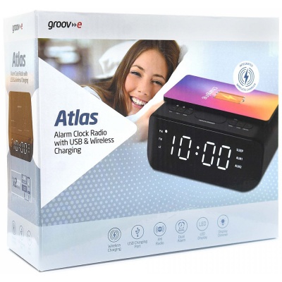 Groov-e GVWC06BK Atlas Alarm Clock