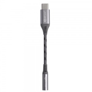 Boompods AUDGRA USB C to 3.5mm Headphone Connection Adaptor Converter Graphite Grey