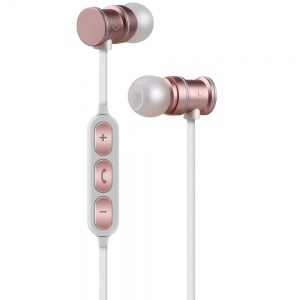 AV Link 100.541UK Metallic Magnetic Bluetooth In Ear Headphones Rose