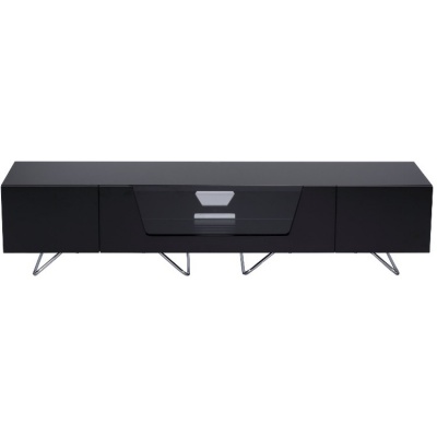 Alphason Chromium 1600 Black TV Stand for up to 75 inch TVs CR02-1600-BLK