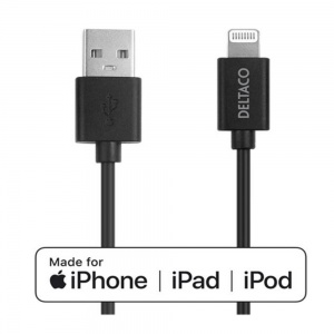 Deltaco USB Type A to USB Lightning Cable IPLH401