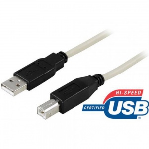 Deltaco USB Cable Type A Male to Type B Male USB218SR