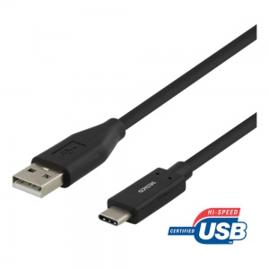 Deltaco USBC-1006M 2m USBC to USBA cable USB 2.0