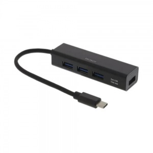 Deltaco USB C Mini Hub With 4 USB A Ports USBC-HUB12