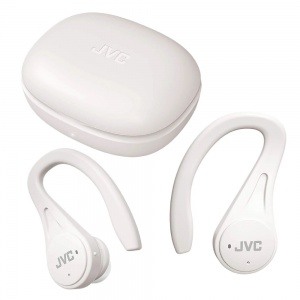 JVC True Wireless Sports Earphones White HAEC25TWU