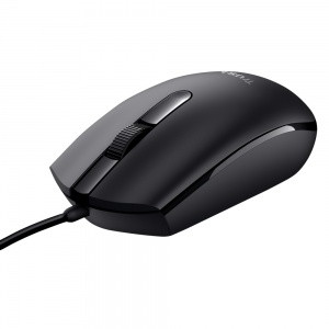 Trust Basi Ambidextrous Black Wired Mouse T24271
