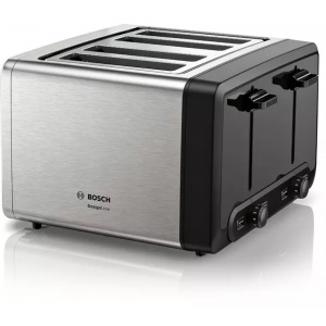 Bosch DesignLine Plus 4 Slice Toaster Silver TAT4P440GB