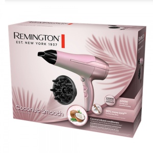 Remington Coconut Smooth 2200W Hairdryer with Diffuser D5901