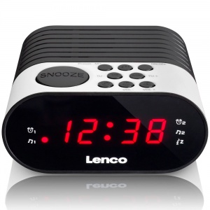 Lenco FM Alarm Clock Radio With Sleep Timer CR-07 