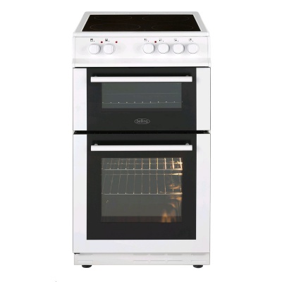 Belling FS50EDOFCWH White Ceramic Electric Cooker with Double Oven