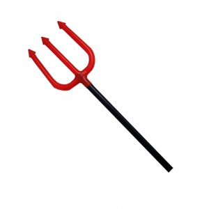 Red Halloween Devil Fork