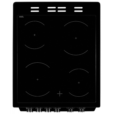 Beko KDVC563AK 50cm 4 Ceramic Zone Double Oven Electric Cooker In Black 