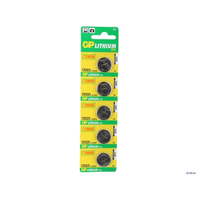 GP CR2025 Lithium Button Cell Battery