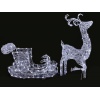 Premier Reindeer with Sleigh Light Up Decoration