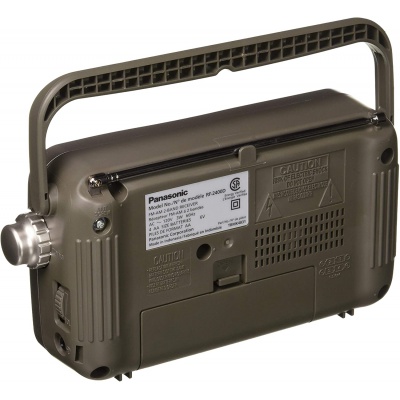 Panasonic RF-2400DEB-K Portable FM/AM Radio With Digital Tuner