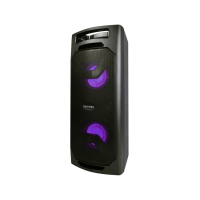 Toshiba TYASC50-B 50W Portable Wireless Rechargeable Tower Speaker - Black 