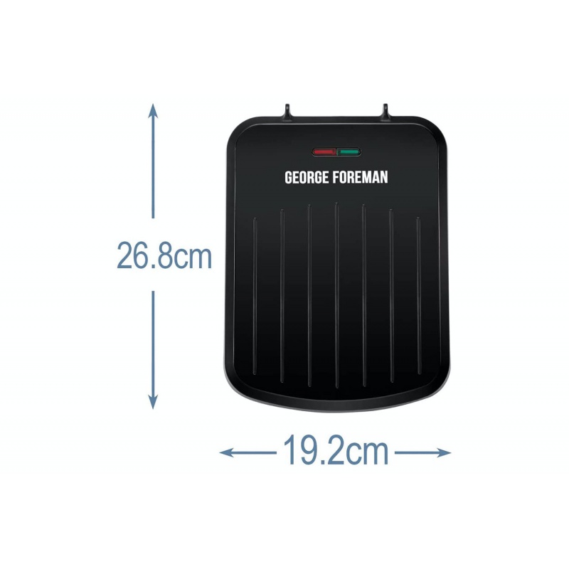 George Foreman 25800 Fit Grill - Small Health Grill Black