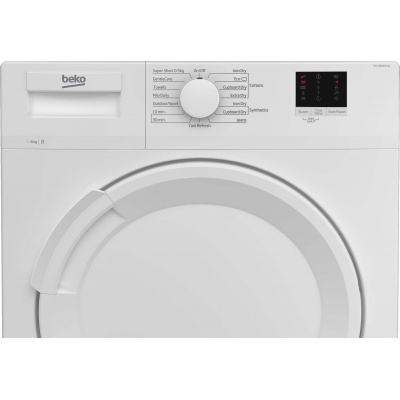 Beko DTLCE80051W Free Standing 8kg Condenser Tumble Dryer | White