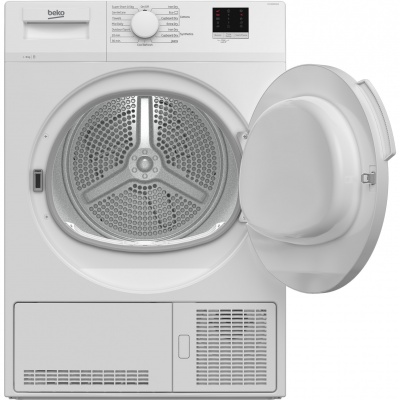 Beko DTLCE80051W Free Standing 8kg Condenser Tumble Dryer | White