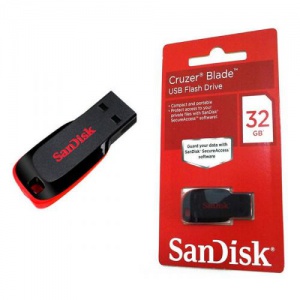SanDisk SDCZ50032GB35 32GB Cruzer Blade USB 2.0 Flash Drive Black