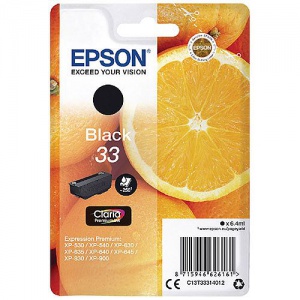 Epson 33 Original Ink Cartridge C13T33314012 Black