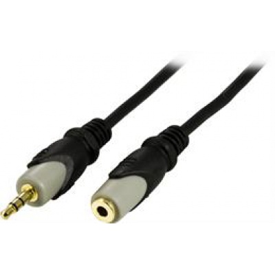 DELTACO 3.5mm Male - 3.5mm Female Socket 3m Audio Cable MM161K