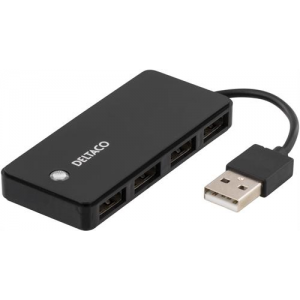 Deltaco UH480 4 Port USB 2.0 Hub