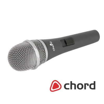 Chord 173.855 DM04 Ergonomic High Quality Dynamic Vocal Microphone Black