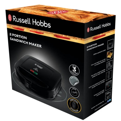 Russell Hobbs 24520 Classics 2 Portion Sandwich Maker Black 
