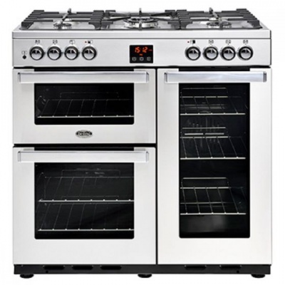 Belling 90DFTPROFSTA 90cm Cook Centre Dual Fuel Stainless