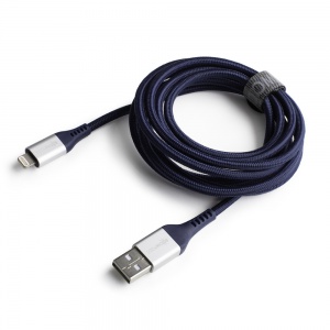 Boompods RC2BLU Blue Apple Lighting to USB cable 2m 