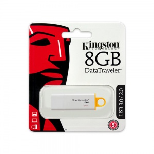 Kingston DataTraveler G4 8GB USB 3.0 Yellow USB Flash Drive