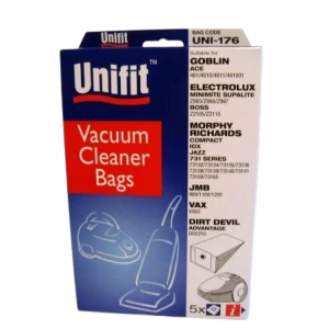 Unifit Uni176 Vacuum Bag pack of 5
