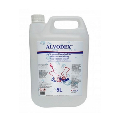 Alvodex 100519 Hand Sanitiser 70% Alcohol 5 Litre