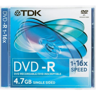 TDK DVDR 4.7GB 16X Blank DVD 1PCS 