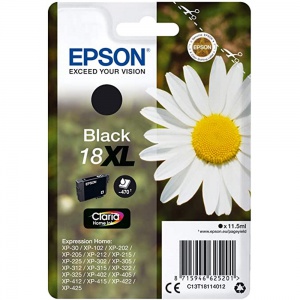 Epson 18XL Original Ink Cartridge C13T18114012 Black