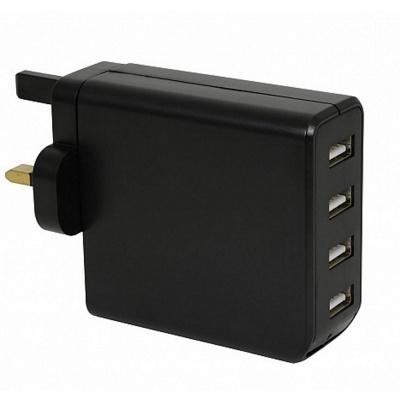 Mercury 421765 Quad USB Charger Plug