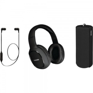 Toshiba HSP-3P19K 3 In 1 Wireless Audio Pack Bluetooth Headset Speaker and Earphones